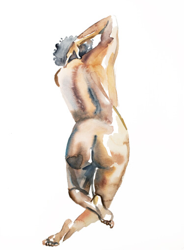 Картина под названием "Mend No. 7" - Elizabeth Becker, Подлинное произведение искусства, Акварель