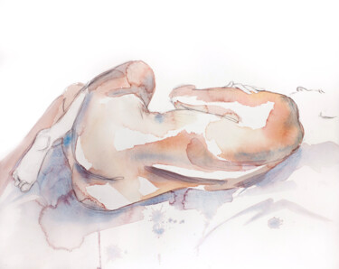 "Nude No. 36" başlıklı Tablo Elizabeth Becker tarafından, Orijinal sanat, Suluboya