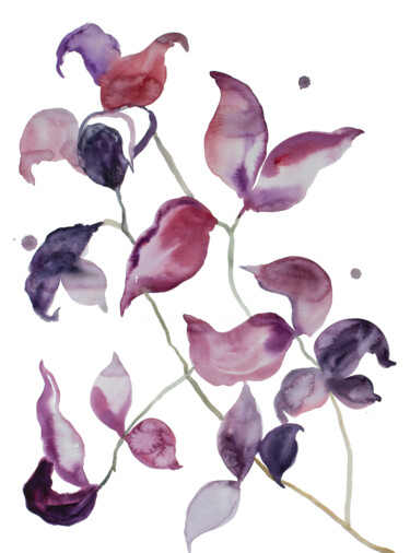 绘画 标题为“Plant Study No. 112” 由Elizabeth Becker, 原创艺术品, 水彩