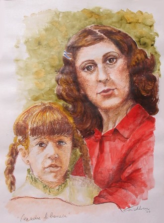 Pintura titulada "Madre libanesa" por Elizabeth Eichhorn, Obra de arte original, Oleo