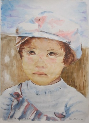 Pintura titulada "Changuito de Belen" por Elizabeth Eichhorn, Obra de arte original
