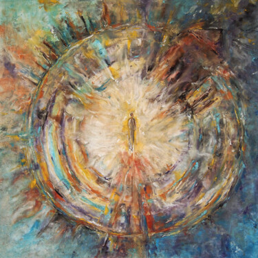 Desenho intitulada "Sacred Circle" por Elizabeth Kuntz, Obras de arte originais, Pastel