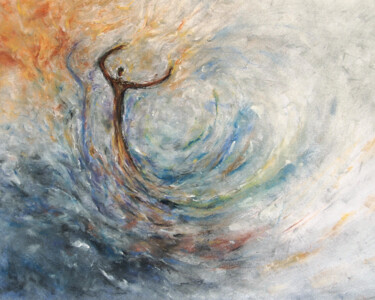 Dibujo titulada "Intrepid Journey" por Elizabeth Kuntz, Obra de arte original, Pastel