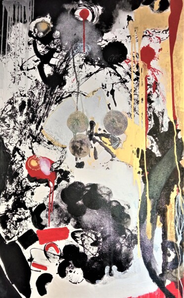 Peinture intitulée "Processus" par Elizabeth Laudouar, Œuvre d'art originale, Acrylique