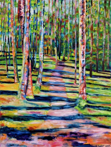 Картина под названием "A Fresh Day" - Elizabeth Sadler, Подлинное произведение искусства, Масло Установлен на Деревянная рам…