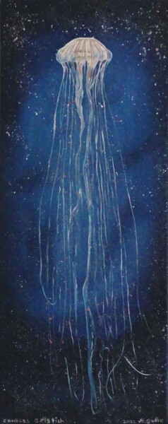Peinture intitulée "' Chandelier of the…" par Elizabeth Sadler, Œuvre d'art originale, Huile Monté sur Châssis en bois