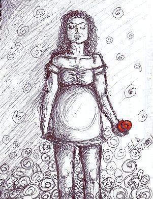 Drawing titled "Momentos" by Elizabeth López Avilés, Original Artwork