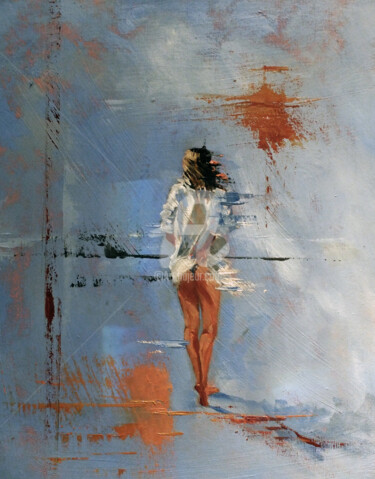 Pittura intitolato "Beauty and the Beach" da Elizabeth Williams, Opera d'arte originale, Olio