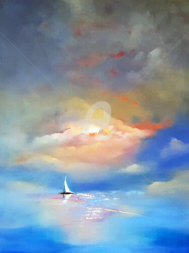 Malerei mit dem Titel "I Dream to Follow" von Elizabeth Williams, Original-Kunstwerk, Öl