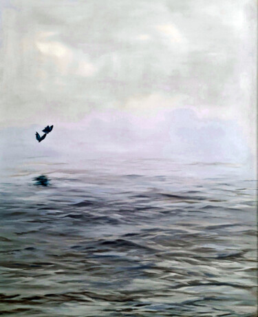 Картина под названием "DANCE ME TO THE END…" - Elizabeth Williams, Подлинное произведение искусства, Масло Установлен на Дру…