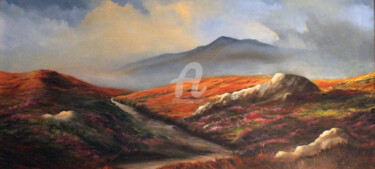 Pittura intitolato "Bodmin Moor, Cornwa…" da Elizabeth Williams, Opera d'arte originale, Olio