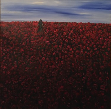 Malerei mit dem Titel "poppies.jpg" von Eliza Matica, Original-Kunstwerk, Öl
