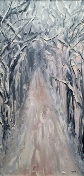 Painting titled "Winter.jpg" by Eliza Matica, Original Artwork, Oil