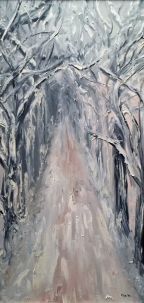 Pintura titulada "Winter.jpg" por Eliza Matica, Obra de arte original, Oleo