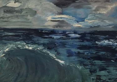 Malarstwo zatytułowany „Wave.jpg” autorstwa Eliza Matica, Oryginalna praca, Akryl