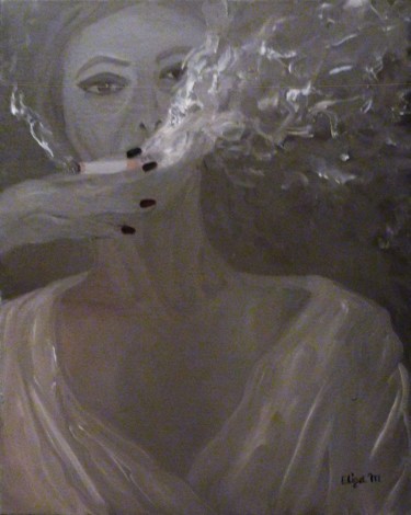 Painting titled "Silence.jpg" by Eliza Matica, Original Artwork, Oil
