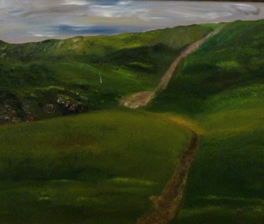 Картина под названием "Hill.jpg" - Eliza Matica, Подлинное произведение искусства, Масло