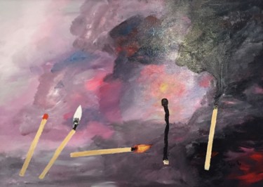 Matches.jpg Schilderij getiteld "Matches.jpg" door Eliza Matica, Origineel Kunstwerk, Acryl