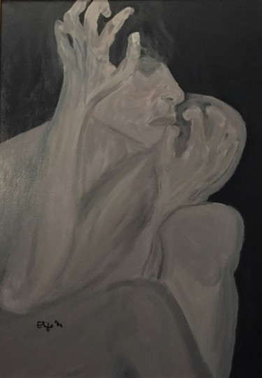 Malerei mit dem Titel "Narcissism" von Eliza Matica, Original-Kunstwerk, Acryl
