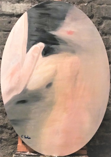 Peinture intitulée "Mirror" par Eliza Matica, Œuvre d'art originale, Huile