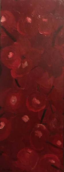 Painting titled "Cherries #artistsup…" by Eliza Matica, Original Artwork, Oil