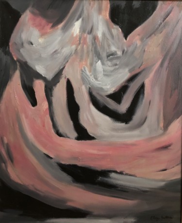 Картина под названием "Embrace" - Eliza Matica, Подлинное произведение искусства, Масло