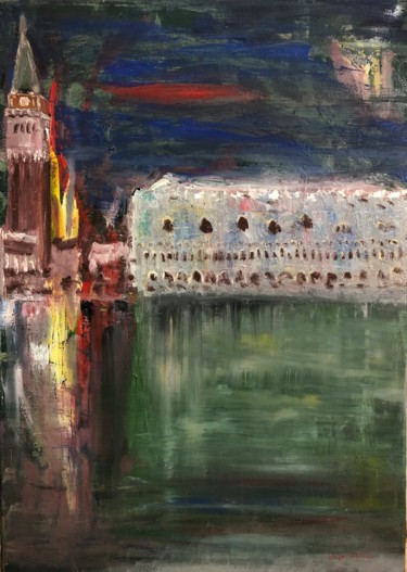Painting titled "Venice.." by Eliza Matica, Original Artwork, Oil