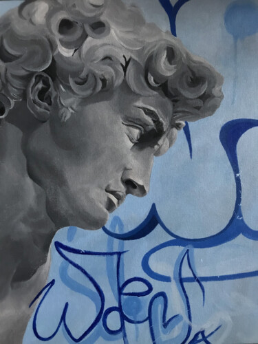 「DaviD」というタイトルの絵画 Елизавета Королеваによって, オリジナルのアートワーク, アクリル