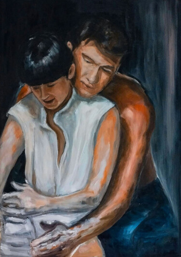 Картина под названием "Couple painting" - Elizaveta Megina, Подлинное произведение искусства, Масло