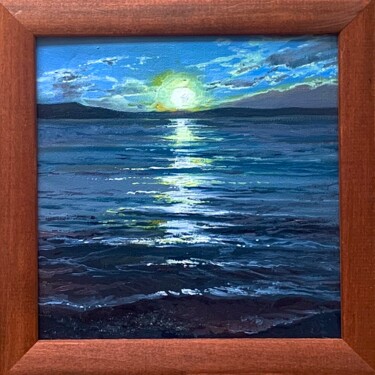 Картина под названием "Картина маслом "Мор…" - Елизавета Пугачева, Подлинное произведение искусства, Масло