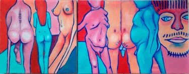 Картина под названием "Картина маслом "Муж…" - Елизавета Пугачева, Подлинное произведение искусства, Масло Установлен на Дер…