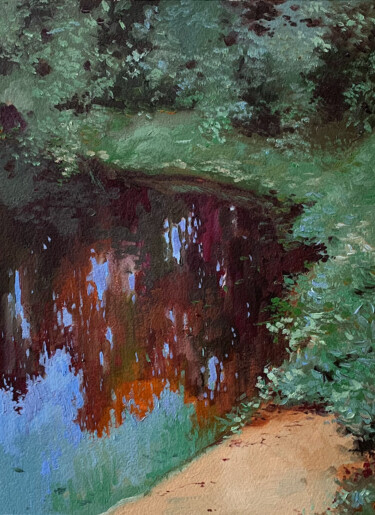 Pintura intitulada "Small oil etude wit…" por Elizaveta Pugacheva, Obras de arte originais, Óleo