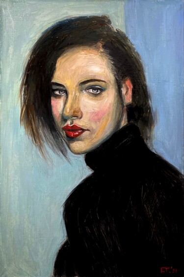 Peinture intitulée "Anne" par Elizaveta Timofeeva, Œuvre d'art originale, Huile