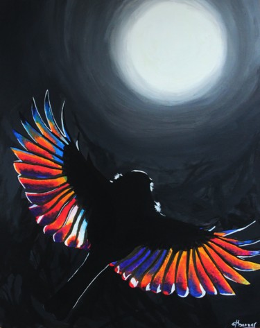 Картина под названием "To the light" - Елизавета Богданова, Подлинное произведение искусства, Акрил