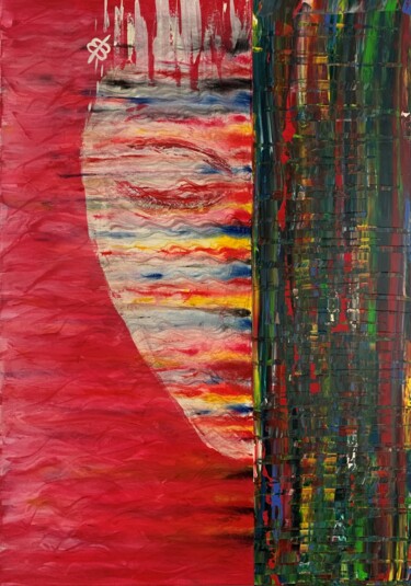Malerei mit dem Titel "Fading" von Elke Bügler, Original-Kunstwerk, Acryl