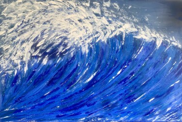 Painting titled "The Wave" by Elke Bügler, Original Artwork, Acrylic