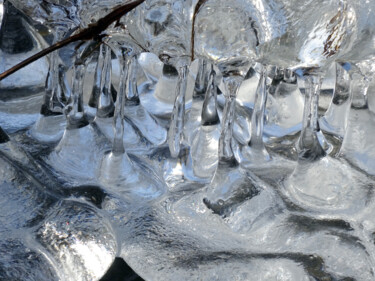 Photographie intitulée "Ice Painting" par Elke Matthaeus, Œuvre d'art originale