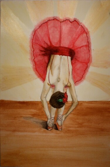 Картина под названием "Ballet Dancer" - Elke Matthaeus, Подлинное произведение искусства, Акрил