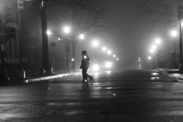 Photography titled "A Foggy Evening" by Elke Matthaeus, Original Artwork