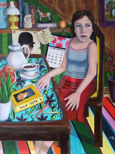 Tout est Vanité Peinture intitulée "Tout est Vanité" par Elke Thiébaut, Œuvre d'art originale, Acrylique