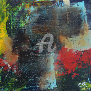 Peinture intitulée "Abstrait N° 53" par Elke Thiébaut, Œuvre d'art originale, Acrylique