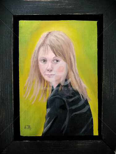 Peinture intitulée "Etude Portrait jeun…" par Elke Thiébaut, Œuvre d'art originale, Huile