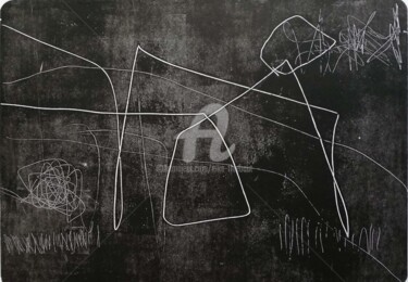 Отпечатки и Гравюры под названием "Signes N° 1" - Elke Thiébaut, Подлинное произведение искусства, Монотип