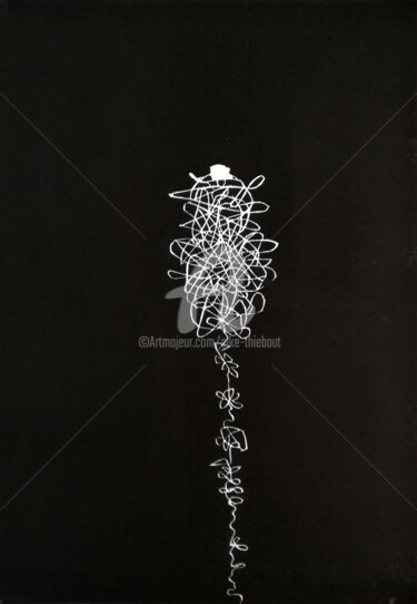 Εκτυπώσεις & Χαρακτικά με τίτλο "Lignes de vie/Lifli…" από Elke Thiébaut, Αυθεντικά έργα τέχνης, Χαρακτικά σε λινόλαιο
