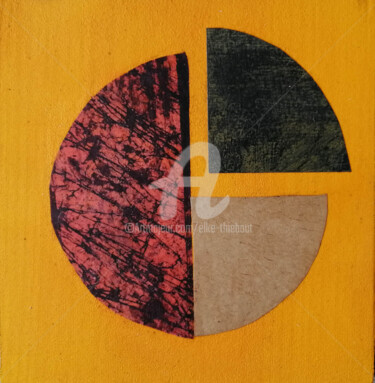 Malerei mit dem Titel "Fraction" von Elke Thiébaut, Original-Kunstwerk, Acryl