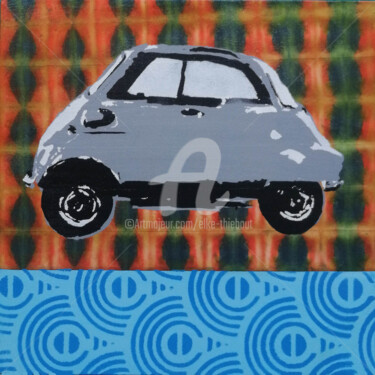 Schilderij getiteld "Isetta" door Elke Thiébaut, Origineel Kunstwerk, Acryl