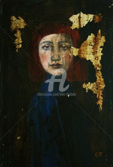 Peinture intitulée "Spectre I" par Elke Thiébaut, Œuvre d'art originale, Huile
