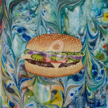 Peinture intitulée "Bon Appétit!" par Elke Thiébaut, Œuvre d'art originale, Huile