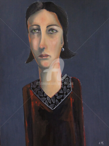 Painting titled "Bienvenue ma Soeur" by Elke Thiébaut, Original Artwork, Acrylic