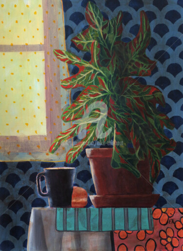 Painting titled "Morning Light" by Elke Thiébaut, Original Artwork, Acrylic